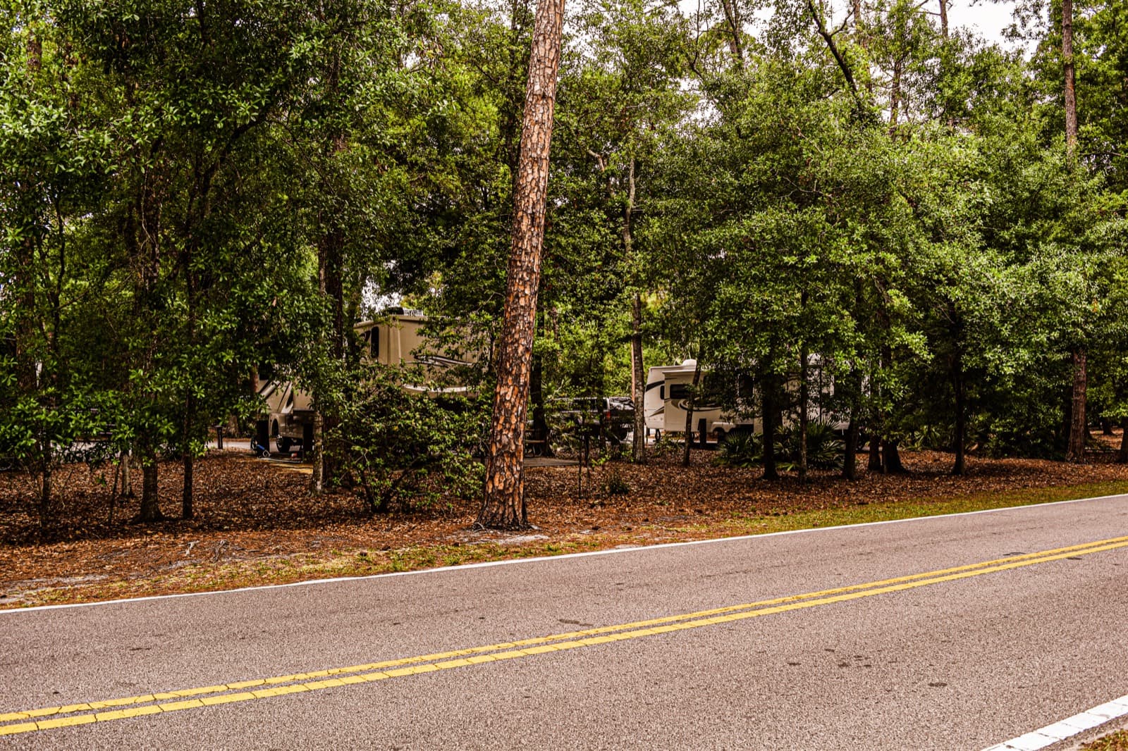 Campground and RV park grounds