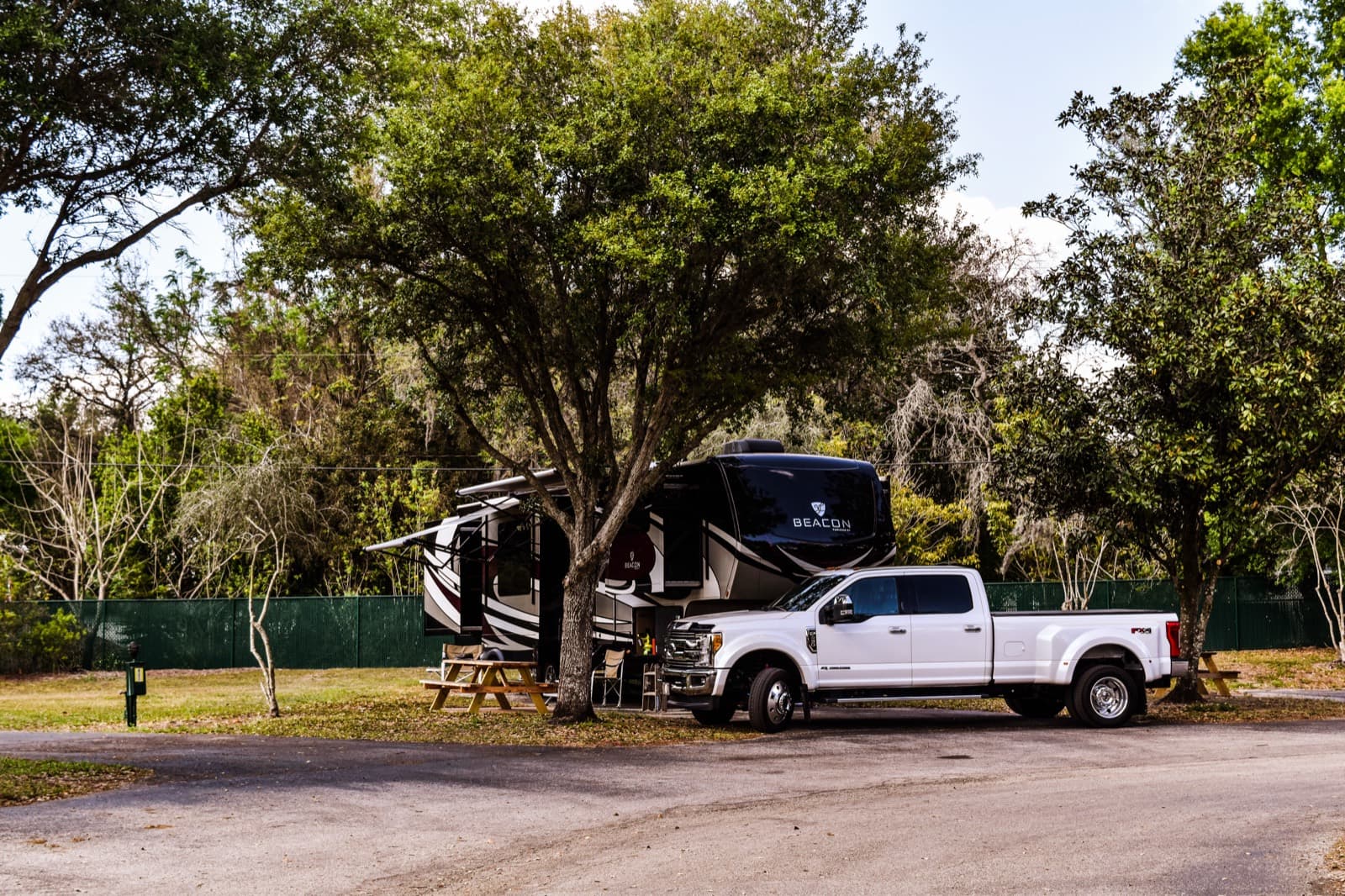 Campground and RV park grounds